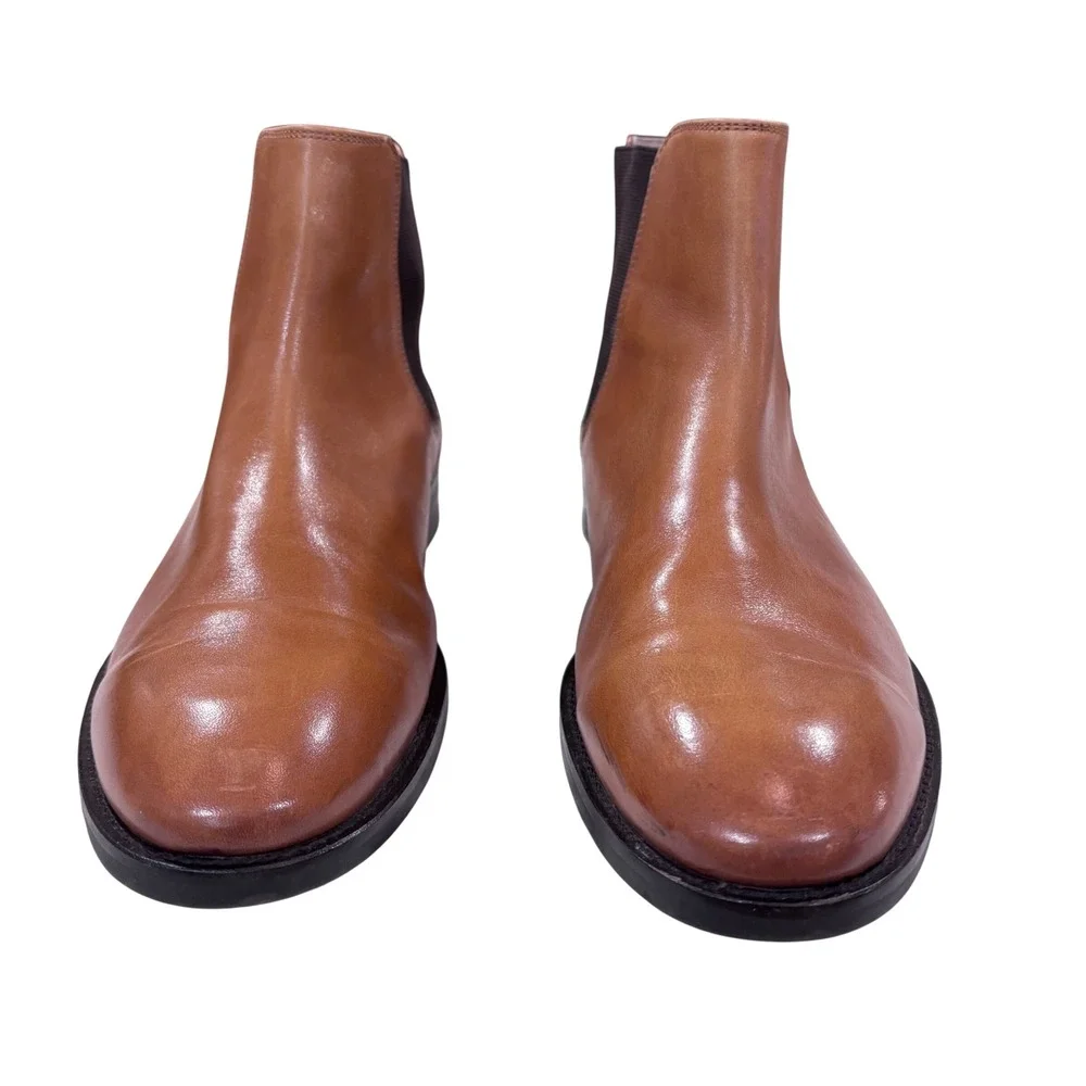 Banana Republic Leather Chelsea Boots Elastic Sides Pull-On Tan Men's Size 10‎